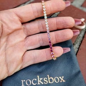 Pink Ombre Tennis Bracelet